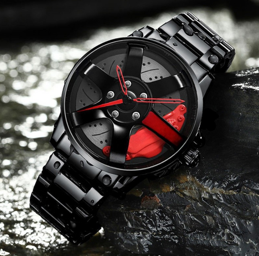 Rotating Watch 1990 Men Watch Rotation Wheel Fashion Creative Waterproof Stainless Steel - Taha collection