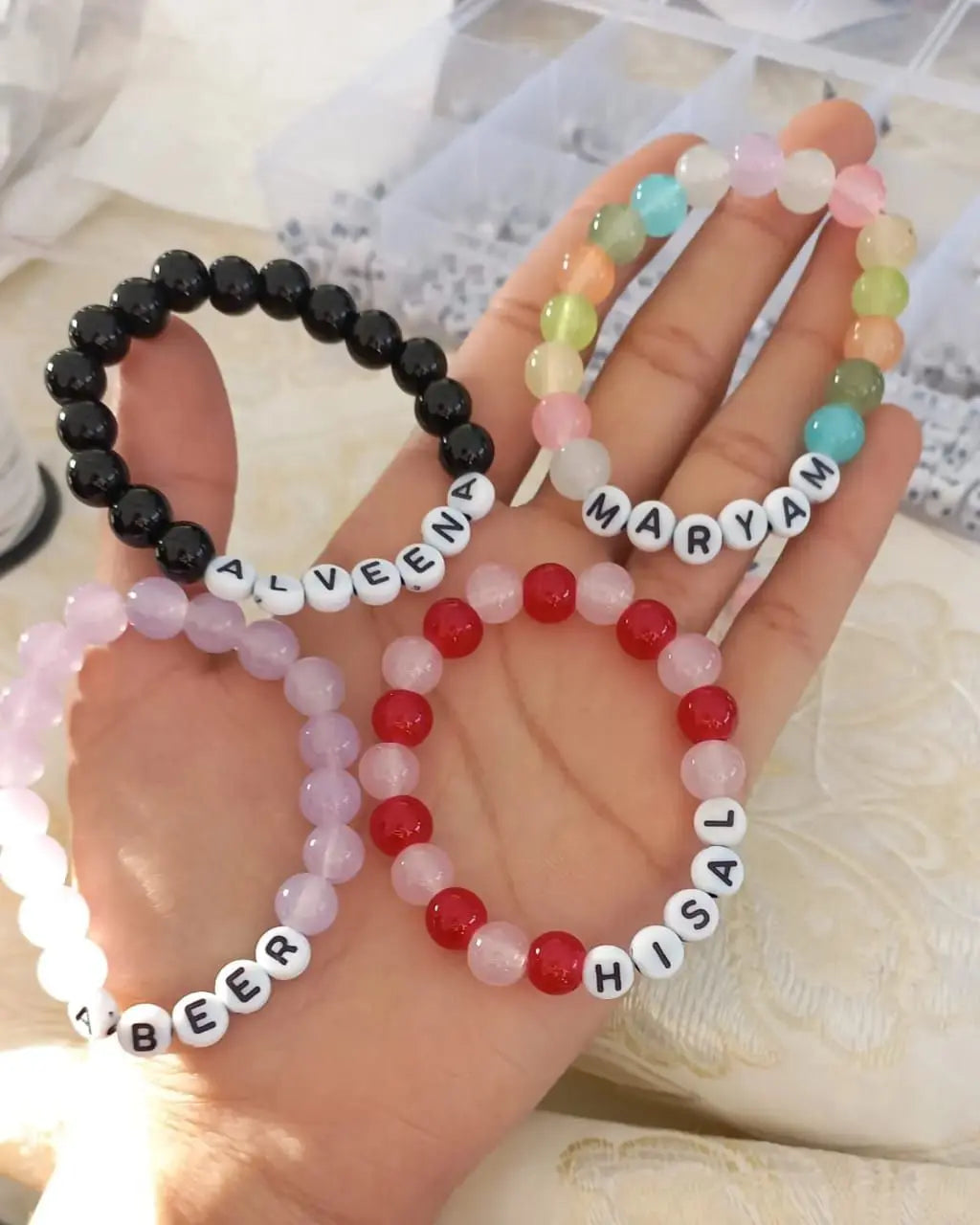 Personalized Name Bracelet – Customizable Bracelet for Girls & Boys, Perfect Gift for Wife, Fiancé, Mother, Friend, or Loved Ones - Taha collection