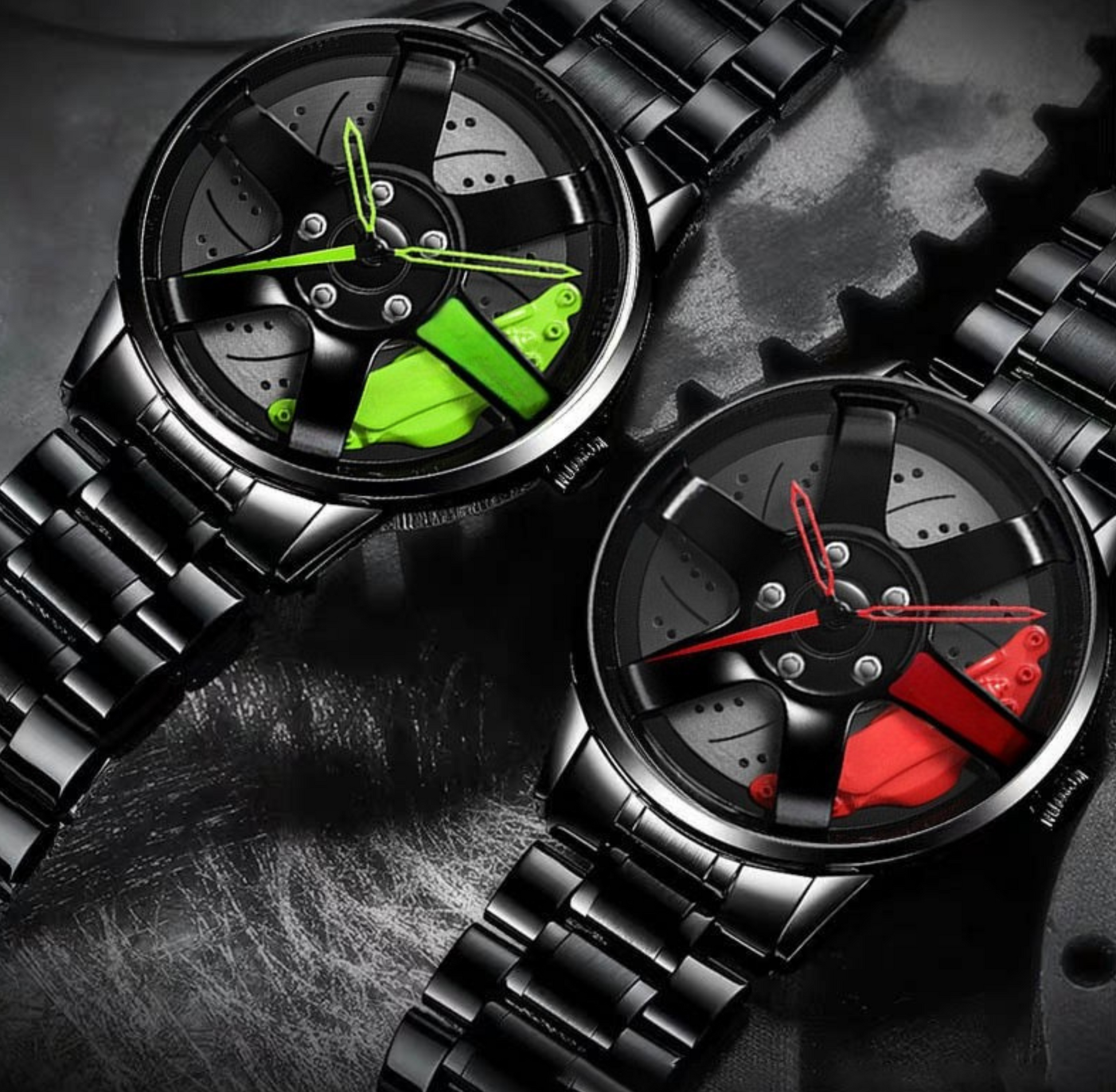 Rotating Watch 1990 Men Watch Rotation Wheel Fashion Creative Waterproof Stainless Steel - Taha collection
